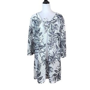 J Valdi Women’s Tropical Palms Swim Coverup,‎ Size XL